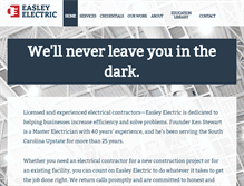 Tablet Screenshot of easleyelectric.com